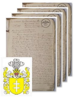 Przykładowe zdjęcie wywodu rodowitości szlacheckiej z 1803 roku, stron 4.jpg
