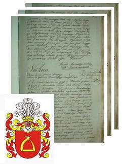 Przykładowe zdjęcie wywodu rodowitości szlacheckiej z 1802 roku, stron 3.jpg