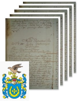 Przykładowe zdjęcie wywodu rodowitości szlacheckiej z 1802 roku, stron 5.jpg