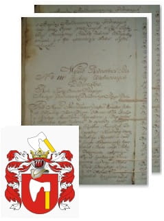 Przykładowe zdjęcie wywodu rodowitości szlacheckiej z 1802 roku, stron 2.jpg