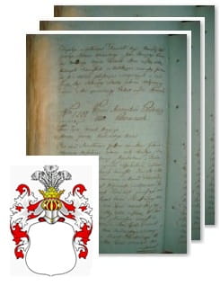 Przykładowe zdjęcie wywodu rodowitości szlacheckiej z 1802 roku, stron 3.jpg