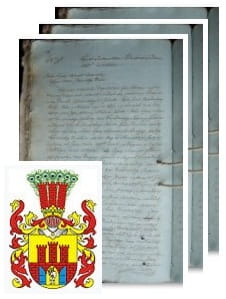 Przykładowe zdjęcie wywodu rodowitości szlacheckiej z 1816 roku, stron 3.jpg