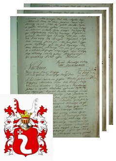 Przykładowe zdjęcie wywodu rodowitości szlacheckiej z 1802 roku, stron 3.jpg