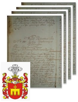 Przykładowe zdjęcie wywodu rodowitości szlacheckiej z 1802 roku, stron 4.jpg