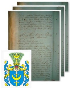 Przykładowe zdjęcie wywodu rodowitości szlacheckiej z 1802 roku, stron 3.jpg