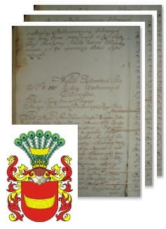 Przykładowe zdjęcie wywodu rodowitości szlacheckiej z 1802 roku, stron 3.jpg