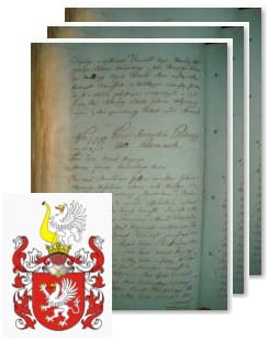 Przykładowe zdjęcie wywodu rodowitości szlacheckiej z 1802 roku, stron 3.jpg