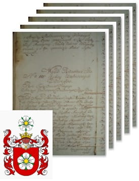 Przykładowe zdjęcie wywodu rodowitości szlacheckiej z 1802 roku, stron 5.jpg