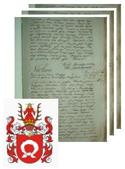 Przykładowe zdjęcie wywodu rodowitości szlacheckiej z 1802 roku, stron 3.jpg