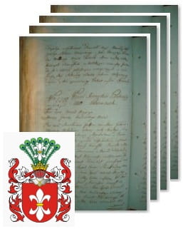 Przykładowe zdjęcie wywodu rodowitości szlacheckiej z 1802 roku, stron 4.jpg
