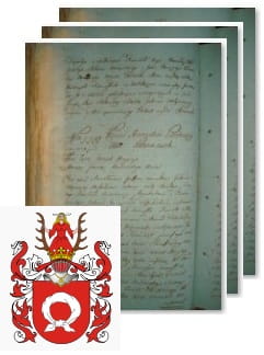 Przykładowe zdjęcie wywodu rodowitości szlacheckiej z 1802 roku, stron 3.jpg