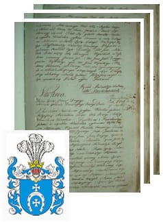 Przykładowe zdjęcie wywodu rodowitości szlacheckiej z 1802 roku, stron 3.jpg