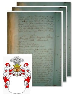 Przykładowe zdjęcie wywodu rodowitości szlacheckiej z 1802 roku, stron 3.jpg