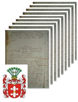 Przykładowe zdjęcie wywodu rodowitości szlacheckiej z 1802 roku, stron 9.jpg