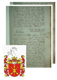 Przykładowe zdjęcie wywodu rodowitości szlacheckiej z 1802 roku, stron 2.jpg