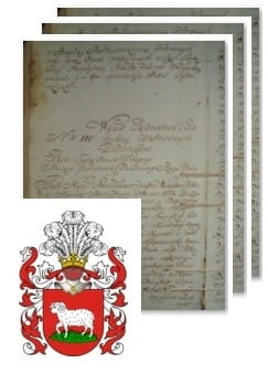 Przykładowe zdjęcie wywodu rodowitości szlacheckiej z 1802 roku, stron 3.jpg