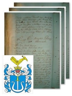 Przykładowe zdjęcie wywodu rodowitości szlacheckiej z 1802 roku, stron 3.jpg