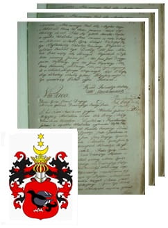 Przykładowe zdjęcie wywodu rodowitości szlacheckiej z 1802 roku, stron 3.jpg