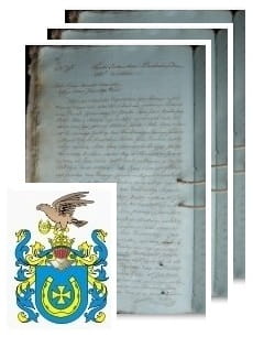 Przykładowe zdjęcie wywodu rodowitości szlacheckiej z 1816 roku, stron 3.jpg