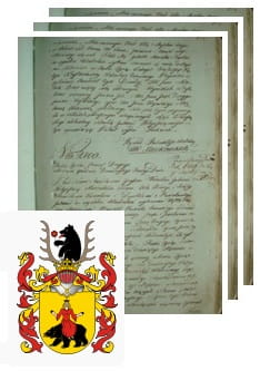 Przykładowe zdjęcie wywodu rodowitości szlacheckiej z 1802 roku, stron 3.jpg