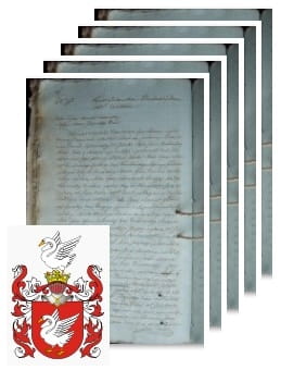 Przykładowe zdjęcie wywodu rodowitości szlacheckiej z 1807 roku, stron 5.jpg