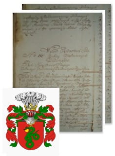 Przykładowe zdjęcie wywodu rodowitości szlacheckiej z 1802 roku, stron 2.jpg