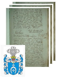 Przykładowe zdjęcie wywodu rodowitości szlacheckiej z 1802 roku, stron 3.jpg