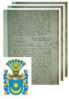 Przykładowe zdjęcie wywodu rodowitości szlacheckiej z 1802 roku, stron 3.jpg