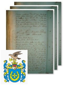 Przykładowe zdjęcie wywodu rodowitości szlacheckiej z 1802 roku, stron 3.jpg