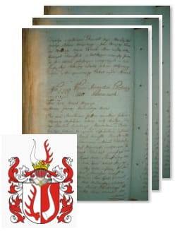 Przykładowe zdjęcie wywodu rodowitości szlacheckiej z 1802 roku, stron 3.jpg