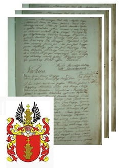 Przykładowe zdjęcie wywodu rodowitości szlacheckiej z 1802 roku, stron 3.jpg