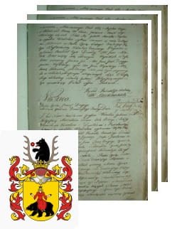 Przykładowe zdjęcie wywodu rodowitości szlacheckiej z 1802 roku, stron 3.jpg