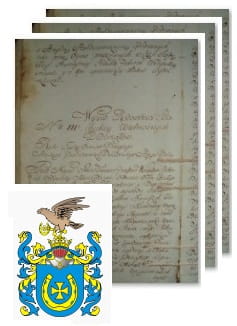 Przykładowe zdjęcie wywodu rodowitości szlacheckiej z 1802 roku, stron 3.jpg