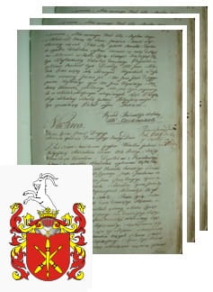 Przykładowe zdjęcie wywodu rodowitości szlacheckiej z 1802 roku, stron 3.jpg