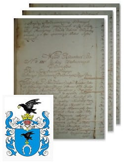 Przykładowe zdjęcie wywodu rodowitości szlacheckiej z 1802 roku, stron 3.jpg