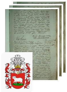 Przykładowe zdjęcie wywodu rodowitości szlacheckiej z 1802 roku, stron 3.jpg