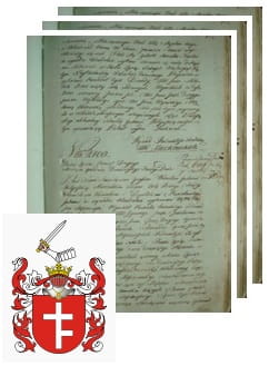 Przykładowe zdjęcie wywodu rodowitości szlacheckiej z 1802 roku, stron 3.jpg