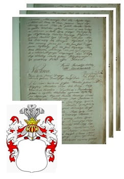 Przykładowe zdjęcie wywodu rodowitości szlacheckiej z 1802 roku, stron 3.jpg