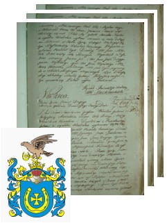 Przykładowe zdjęcie wywodu rodowitości szlacheckiej z 1802 roku, stron 3.jpg