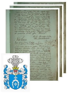 Przykładowe zdjęcie wywodu rodowitości szlacheckiej z 1802 roku, stron 3.jpg