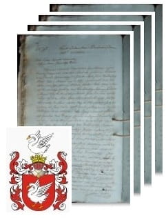 Przykładowe zdjęcie wywodu rodowitości szlacheckiej z 1805 roku, stron 4.jpg