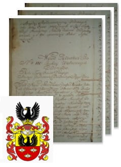 Przykładowe zdjęcie wywodu rodowitości szlacheckiej z 1802 roku, stron 3.jpg