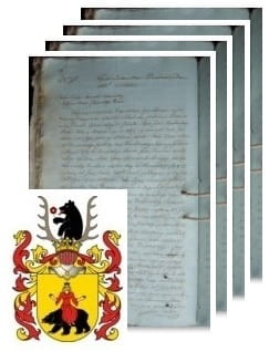 Przykładowe zdjęcie wywodu rodowitości szlacheckiej z 1805 roku, stron 4.jpg