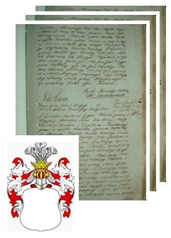 Przykładowe zdjęcie wywodu rodowitości szlacheckiej z 1802 roku, stron 3.jpg