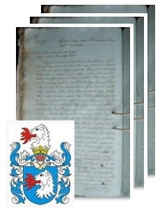 Przykładowe zdjęcie wywodu rodowitości szlacheckiej z 1816 roku, stron 3.jpg