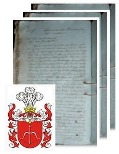 Przykładowe zdjęcie wywodu rodowitości szlacheckiej z 1816 roku, stron 3.jpg