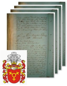 Przykładowe zdjęcie wywodu rodowitości szlacheckiej z 1802 roku, stron 4.jpg