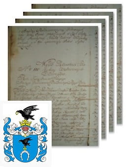 Przykładowe zdjęcie wywodu rodowitości szlacheckiej z 1802 roku, stron 4.jpg