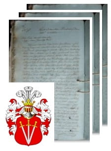 Przykładowe zdjęcie wywodu rodowitości szlacheckiej z 1809 roku, stron 3.jpg