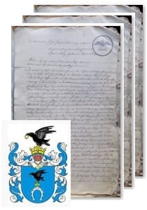 Przykładowe zdjęcie wywodu rodowitości szlacheckiej z 1802 roku, stron 3.jpg